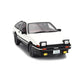 1985 TOYOTA SPRINTER TRUENO (AE86) WHITE BLACK 1:18 SCALE