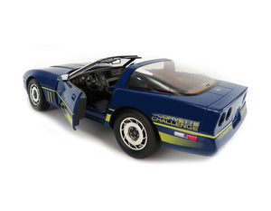 1988 CHEVROLET C4 CORVETT CHALLENGE RACE CAR BLUE 1:18 SCALE BY GREENLIGHT 13597