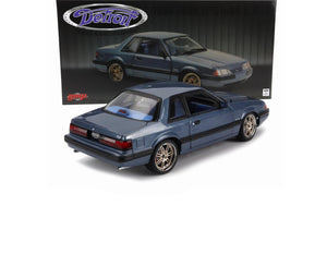 1989 FORD MUSTANG LX DETROIT SPEED 5.0 BLUE 1:18 SCALE