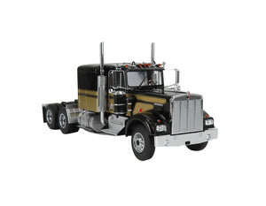 1989 KENWORTH W900 & TRAILER “SMOKEY & THE BANDIT" BLACK & GOLD STRIPS 1:18 SCALE BY ROAD KINGS "2 PIECES"