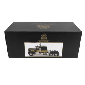 1989 KENWORTH W900 TRACTOR TRUCK BLACK & GOLD 1:18 SCALE