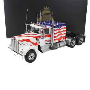 1989 KENWORTH W900 TRACTOR TRUCK & TRAILER STARS & STRIP 1:18 SCALE “2 PIECES”