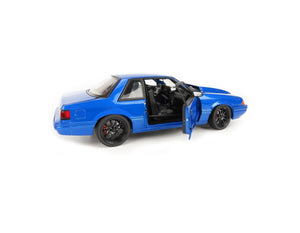 1990 FORD MUSTANG LX SUPERCHARGED STREET FIGHTER BLUE 1:18 SCALE