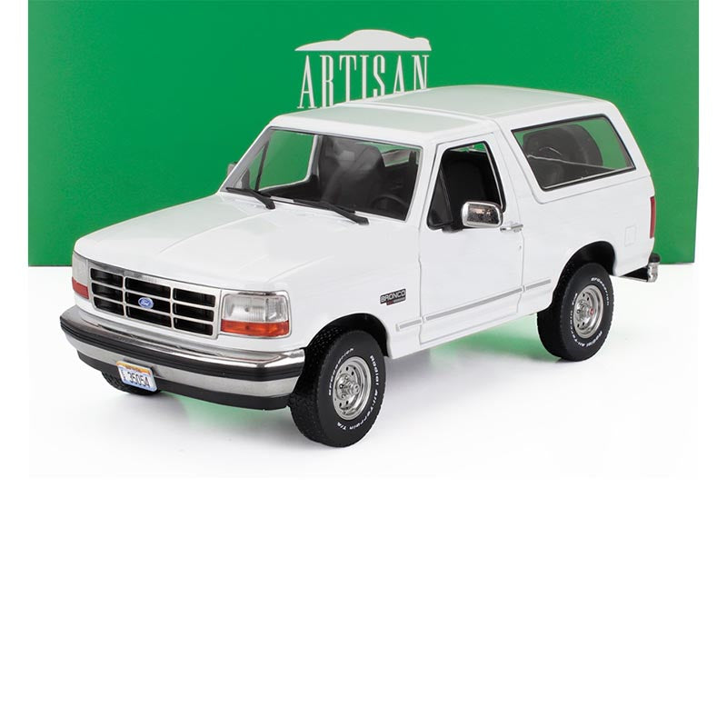 1993 FORD BRONCO XLT OXFORD WHITE 1:18 SCALE