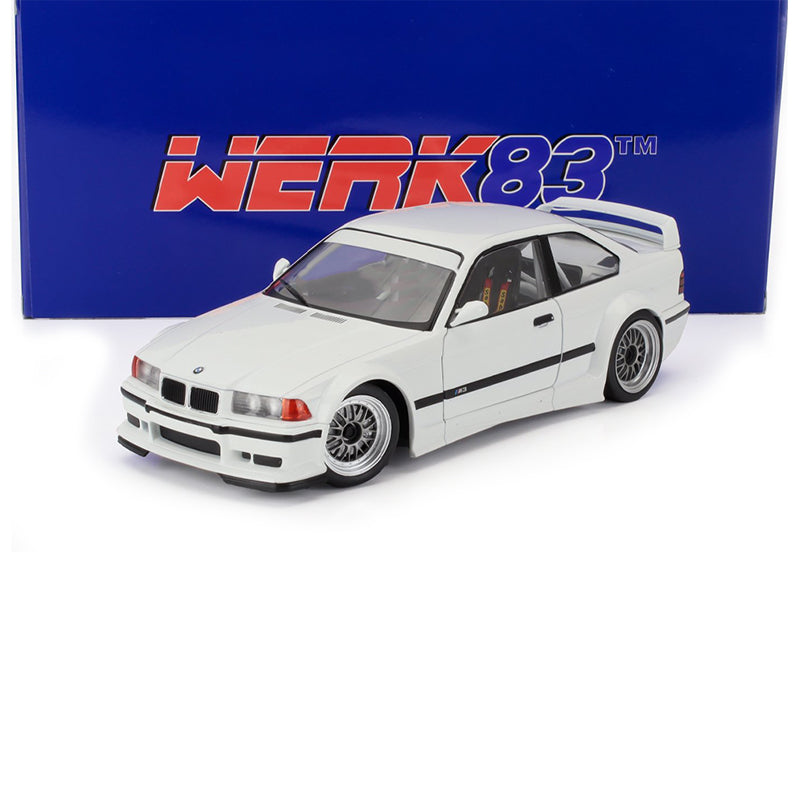 993 BMW 3-SERIES M3 GTR (E36) PLAIN BODY VERSION WHITE 1:18 SCALE