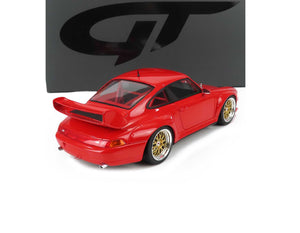 1995 PORSCHE 911 993 3.8 RSR COUPE GUARDS RED 1:18 SCALE BY GT SPIRIT GT366