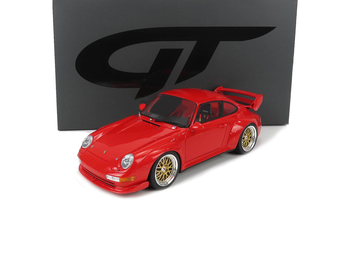 1995 PORSCHE 911 993 3.8 RSR COUPE GUARDS RED 1:18 SCALE BY GT SPIRIT GT366