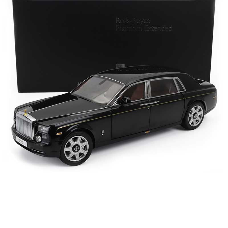 2012 ROLLS ROYCE PHANTOM EWB LIMOUSINE DIAMOND BLACK 1:18 SCALE