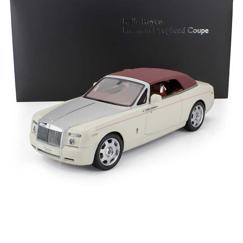 2013 ROLLS ROYCE PHANTOM DROPHEAD CABRIOLET 2-DOOR ENGLISH WHITE 1:18 SCALE