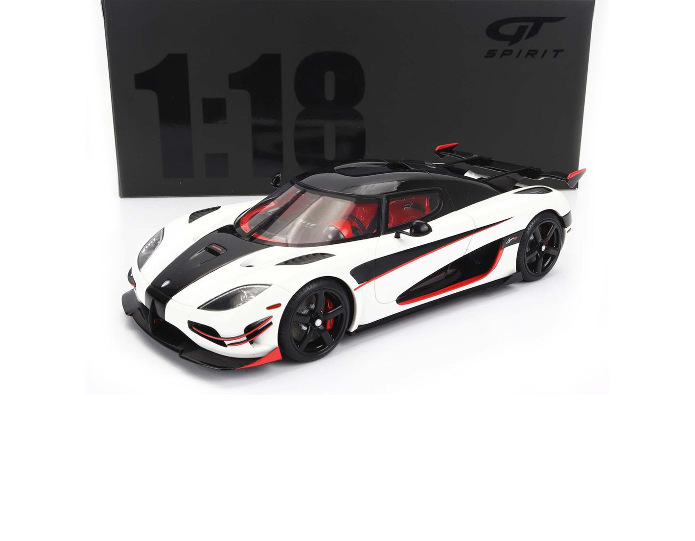 2015 KOENIGSEGG AGERA RS WHITE BACK RED 1:18 SCALE