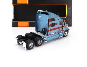 2018 KENWORTH T2000 TRACTOR TRUCK 3-ASSI BLUE METT RED 1:43 SCALE