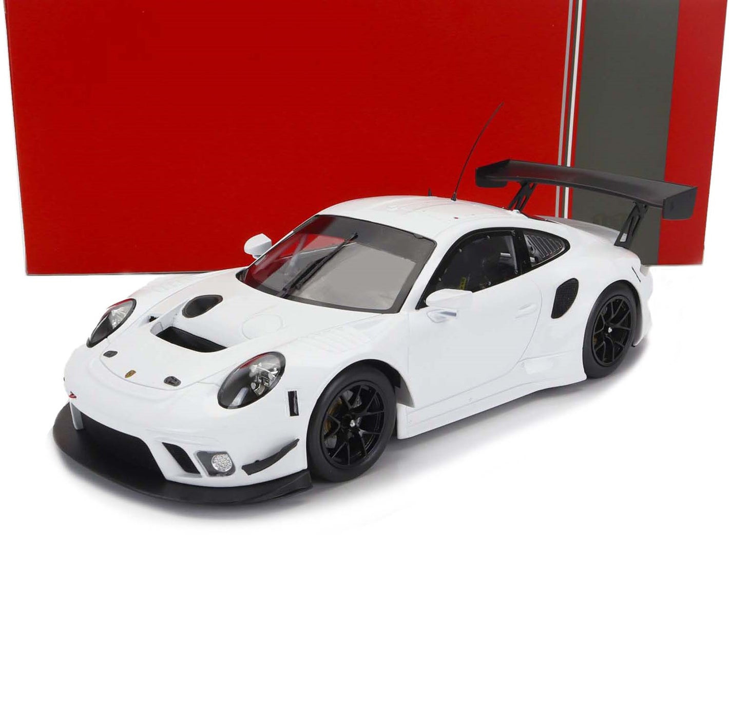 2019 PORSCHE 911 991 GT3 R PLAIN BODY VERSION COUPE WHITE 1:18 SCALE