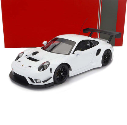 2019 PORSCHE 911 991 GT3 R PLAIN BODY VERSION COUPE WHITE 1:18 SCALE