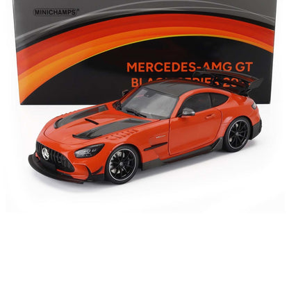 2021 MERCEDES BENZ & AMG GT V8 BLACK SERIES ORANGE BLACK 1:18 SCALE