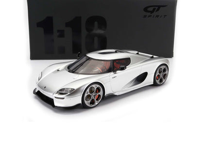 2022 KOENIGSEGG CC850 MOON SILVER 1:18 SCALE BY GT SPIRIT GT452