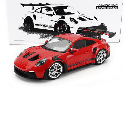2023 PORSCHE 911 992 GT3 RS COUPE RED W SILVER RIMS 1:18 SCALE