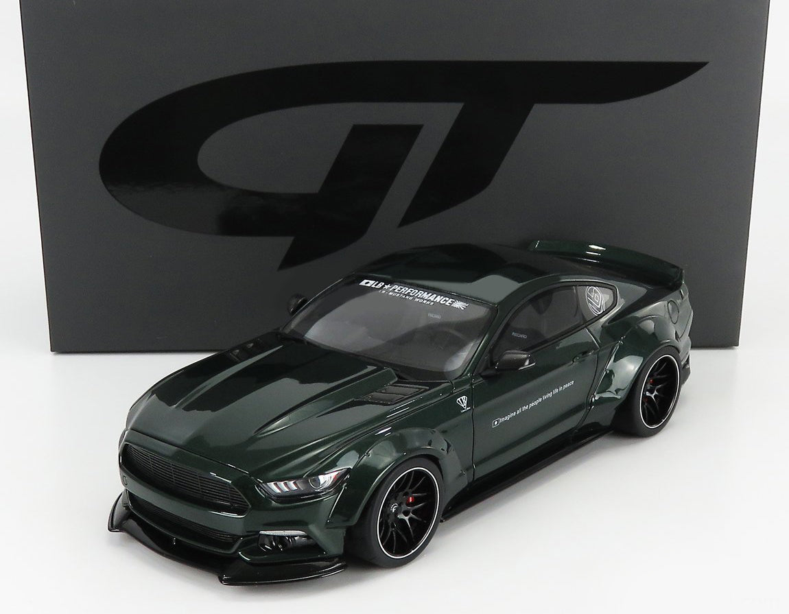 2020 FORD MUSTANG SHELBY GT500 LB WORKS DARK GREEN 1:18 SCALE BY GT SPIRIT GT838