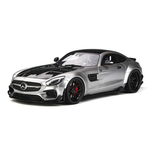 2015 MERCEDES BENZ AMG GT MODIFIED BY PRIOR DESIGN SATIN SILVER 1:18 SCALE