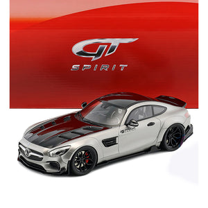 2015 MERCEDES BENZ AMG GT MODIFIED BY PRIOR DESIGN SATIN SILVER 1:18 SCALE