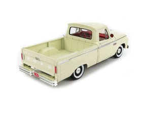 1965 FORD F-100 CUSTOM CAB PICKUP WHITE 1:18 SCALE