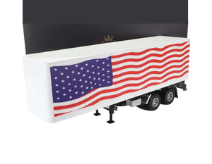 TRAILER FOR TRUCK USA STARS & STRIPES LIVERY 1:18 SCALE