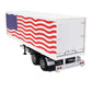 TRAILER FOR TRUCK USA STARS & STRIPES LIVERY 1:18 SCALE