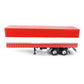 1976 KENWORTH K100 AERODYNE TRACTOR TRUCK & TRAILER RED & WHITE STRIPES 1:18 SCALE "2 PIECES"