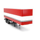 1976 KENWORTH K100 AERODYNE TRACTOR TRUCK & TRAILER RED & WHITE STRIPES 1:18 SCALE "2 PIECES"