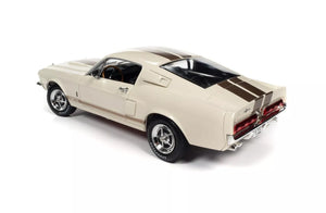 1967 FORD MUSTANG SHELBY GT-350 WIMBLEDON WHITE ANNIVER. 1:18 AUTO WORLD AMM1227