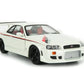 1999 NISSAN SKYLINE GT-R PEARL WHITE 1:18 SCALE BY GREENLIGHT 19049