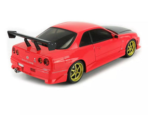 1999 NISSAN SKYLINE GT-R RED WITH LED LIGHTS 1:18 SCALE BY GREENLIGHT 19052