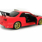 1999 NISSAN SKYLINE GT-R RED WITH LED LIGHTS 1:18 SCALE BY GREENLIGHT 19052