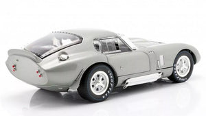 1965 SHELBY COBRA DAYTONA COUPE SILVER 1:18 DIECAST BY SHELBY COLLECTIBLES SC132