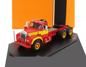 1953 MACK B61 TRACTOR TRUCK 3-ASSI RED 1:43 SCALE