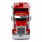 2002 PETERBILT 379 TRACTOR TRUCK 3-ASSI "AMERICAN FLAG" RED 1:43 SCALE.