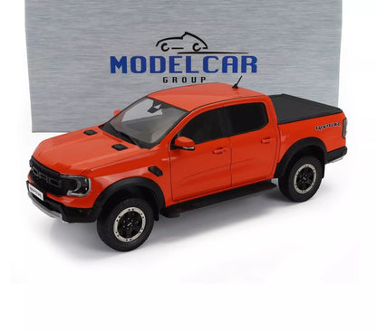 2023 FORD USA RANGER RAPTOR PICK-UP DOUBLE CABINE ORANGE 1:18 SCALE