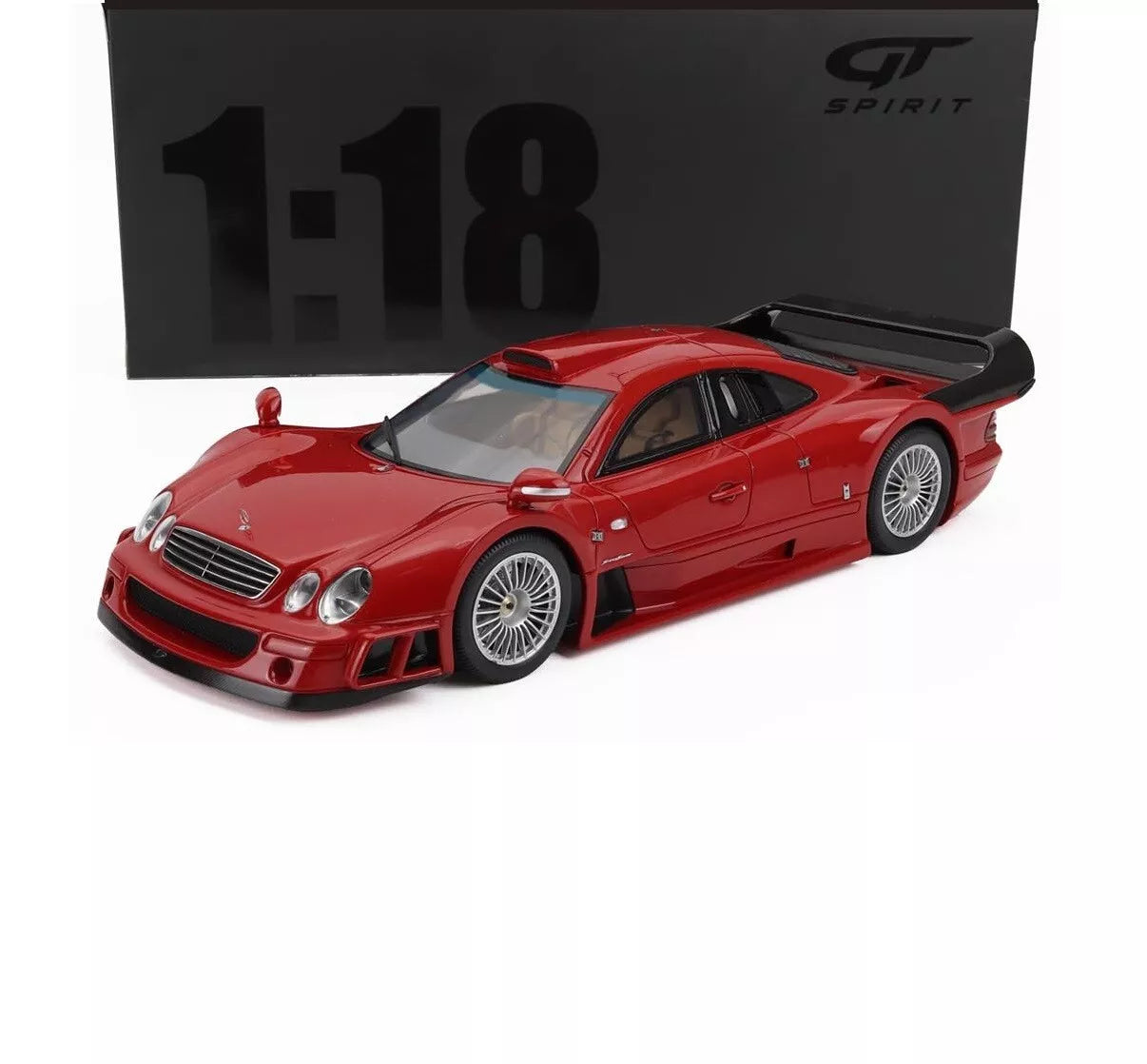 1998 MERCEDES BENZ CLK-GTR SUPER SPORT RED 1:18 SCALE