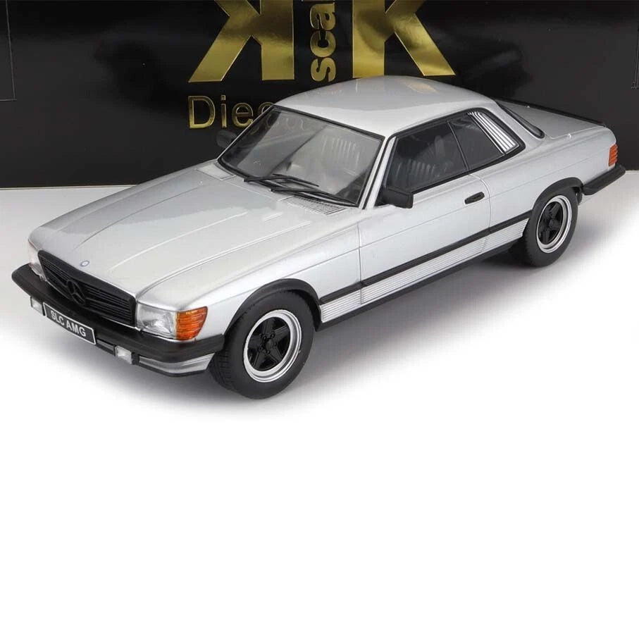 1985 MERCEDES BENZ S-CLASS 500SLC 6.0 AMG (C107) SILVER 1:18 SCALE