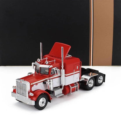 1973 PETERBILT 359 TRACTOR TRUCK 3-ASSI RED WHITE 1:64 SCALE