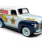 1948 CHEVROLET PANEL POLICE VAN & MR. MONOPOLY FIGURE 1:18 Scale by AUTOWORLD AWSS129