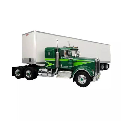 1976 KENWORTH W900A TRACTOR & TRAILER "Movin On" GREEN & WHITE 1:43 SCALE