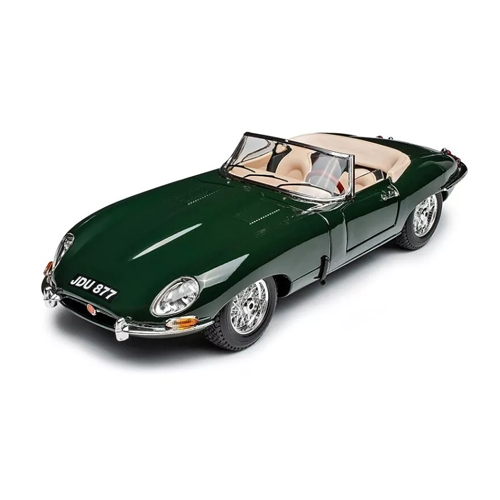 1961 JAGUAR E TYPE CONVERTIBLE GREEN 1:18 SCALE