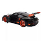 2022 PORSCHE 911 992 GT3 RS COUPE BLACK WITH ORANGE RIMS 1:18 SCALE