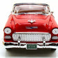 1955 CHEVROLET BEL AIR CONVERTIBLE RED SOFT TOP 1:18 MODEL CAR BY MOTORMAX 73184