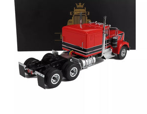 1989 KENWORTH W900 TRACTOR TRUCK RED & BLACK 1:18 SCALE