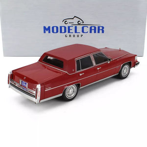 1982 CADILLAC FLEETWOOD BROUGHAM LIGHT DARK RED 1:18 SCALE