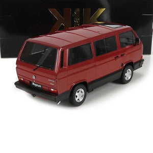 1987 VOLKSWAGEN T3 MINIBUS MULTIVAN MAGNUM RED METALLIC 1:18 SCALE