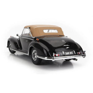1967 MERCEDES BENZ 300S SC CABRIOLET (W188) BLACK BEIGE 1:18 SCALE